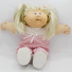 VTG1987 HM18 Cabbage Patch KidsDoll Rare Blonde Cornsilk Hair Blue Eyes Outfit